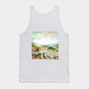 'Tranquil Ashdown Forest in Autumn' by Sonia Finch Tank Top